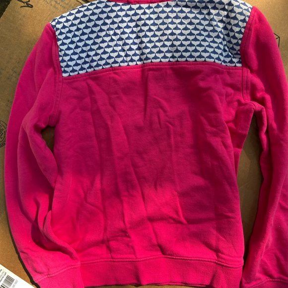 PINK VINEYARD VINES GIRLS FLEECE TOP , clean size 10/12 - Picture 4 of 4
